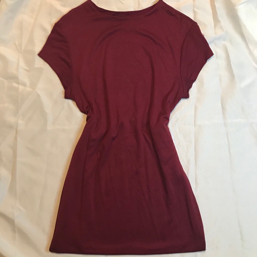 Burgundy dress